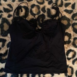 Women’s Black Bathing Suit Top Tankini Bikini Swimsuit 14